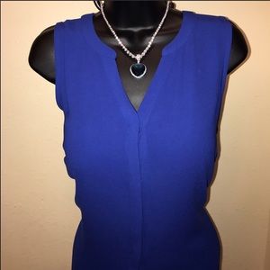 Apt. 9 royal blue blouse size large